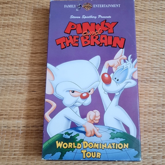 Pinky And The Brain- Christmas, Cosmic Attractions, World Domination Tour- VHS - Picture 3 of 8